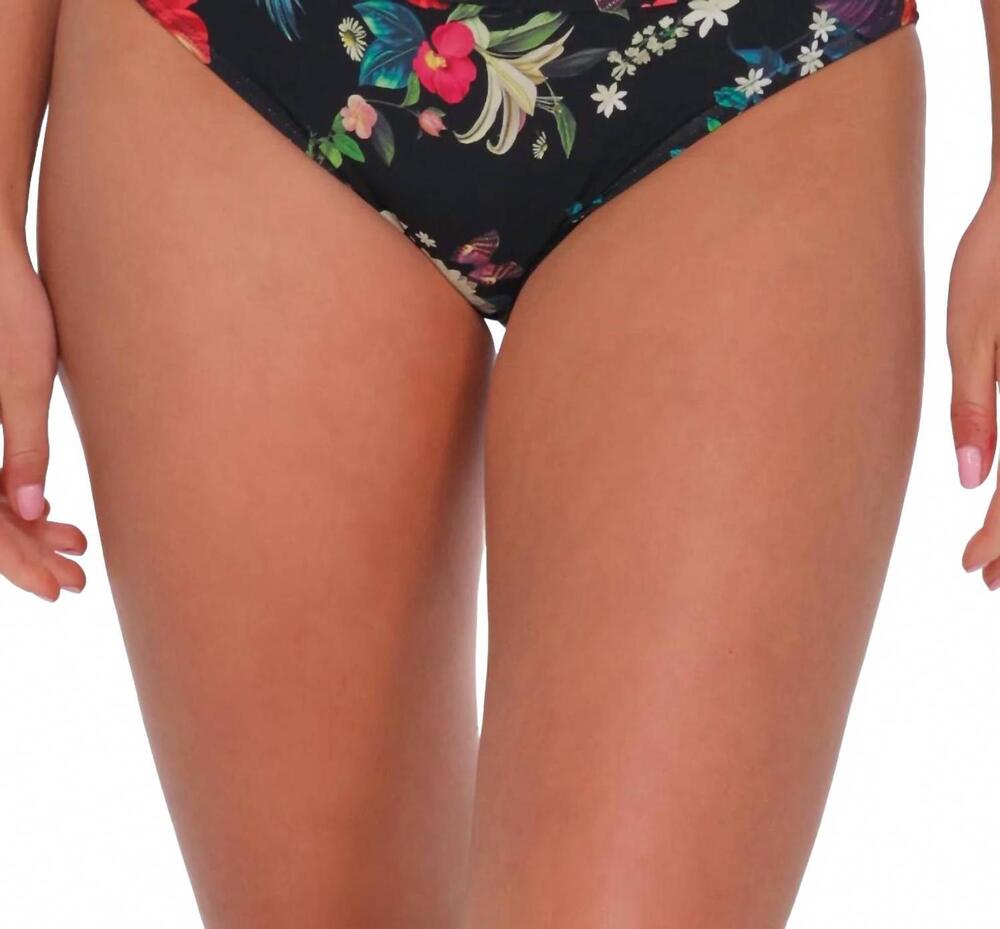 NEW SUNSETS INC. hannah high waist bottom in fleur noire